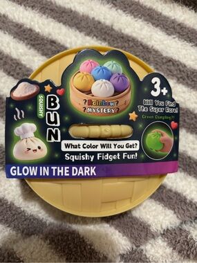 NWT Bun Glow-in-the-Dark Squishy Fidget Toy
